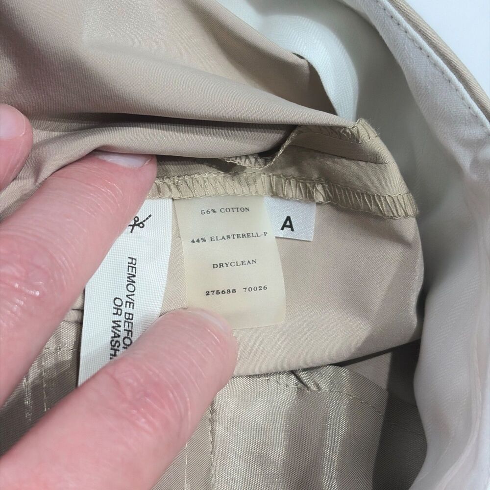 NWT Ann Taylor Curvy Fit Cropped Pants Light Beige Stretch Women Size 10 (A6) - Picture 10 of 14